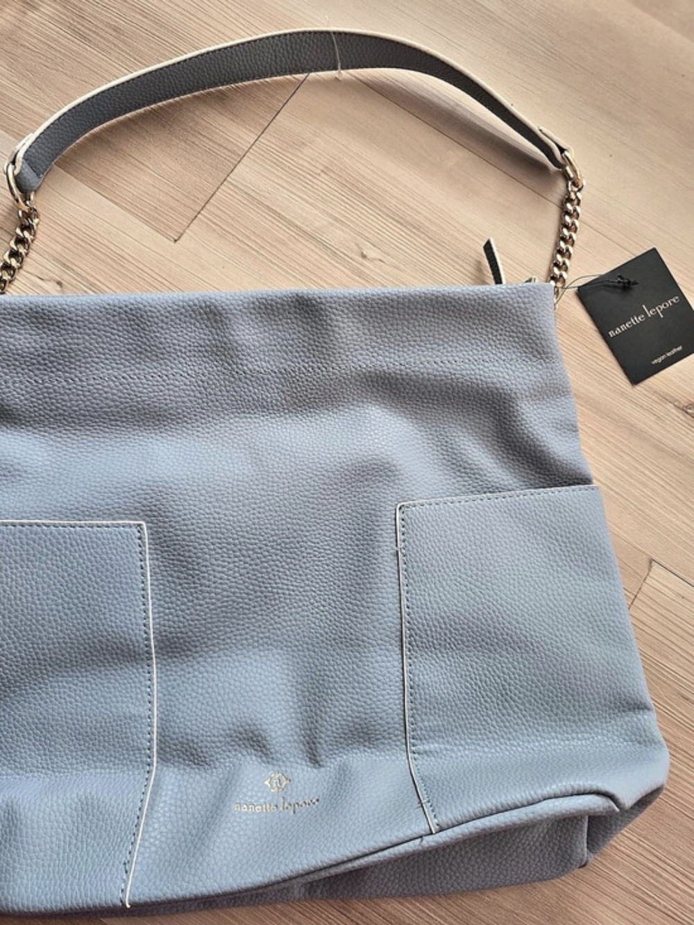 NWT Nanette Lepore Lisabeth Buckle Hobo Bag in Blue